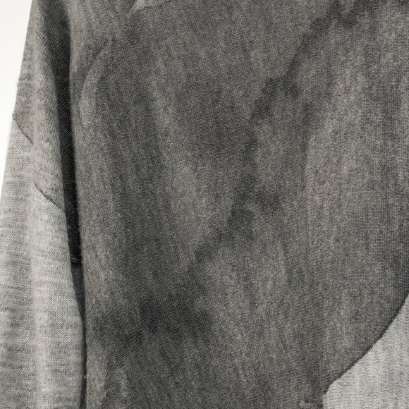 Crea Concept AW/17 Marled-Grey Watercolour Sharkbite-Hem Sweater - Picture 6 of 10